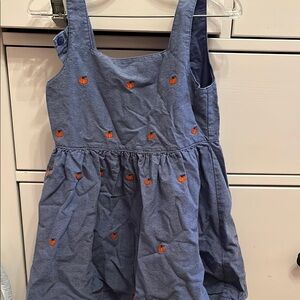 Blue Pumpkin Embroidered Kids Dress